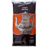 Cafe Sabanda Tueste Natural Grano Hosteleria Kaffee ganze Bohnen 1kg Tüte Ursprung: Brasilien, produziert auf Teneriffa