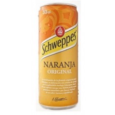 Schweppes - Naranja Original Orangenlimonade 330ml Dose produziert auf Gran Canaria
