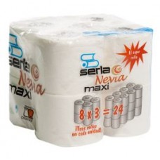 Serla - Nevia Maxi Papel Higienico Toilettenpapier dreilagig 8 Rollen produziert auf Gran Canaria