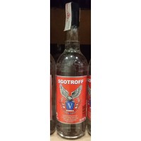 Sgotroff - Vodka Wodka 37,5% Vol. 1l Glasflasche produziert auf Gran Canaria