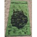 Strandtuch Handtuch Toalla 100x170cm Baumwolle Gran Canaria Karte schwarz grün Baumwolle