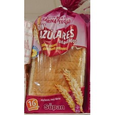 Supan - Pan de Molde Harina Integral Sin Azucares Vollkorn-Toastbrot ohne Zucker 16 Scheiben 460g produziert auf Gran Canaria