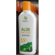 Tabaibaloe - Aloe Sun Lotion SPF15 Aloe Vera Sonnencreme 200ml produziert auf Teneriffa