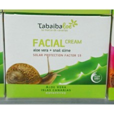 Tabaibaloe - Facial Cream Gesichtscreme Sonnenschutz SPF15 Aloe Vera 100ml produziert auf Teneriffa