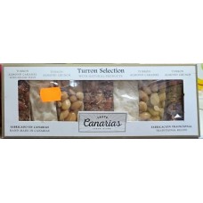 Taste Canarias - Soft Turron Selection Almond Caramel Almond Crunch 7 Riegel 200g produziert auf Gran Canaria