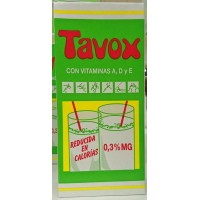 Tavox - Leche Preparado Lacteo Reducida Calorias Milch fettarm 0,3% Fett 1l Tetrapack 6er Pack produziert auf Teneriffa