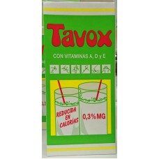 Tavox - Leche Preparado Lacteo Reducida Calorias Milch fettarm 0,3% Fett 1l Tetrapack produziert auf Teneriffa