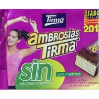 Tirma - Ambrosias Tradicional Chocolate sin Azucar zuckerfrei 10 Stück 215g produziert auf Gran Canaria