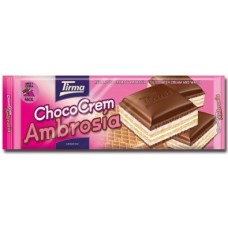 Tirma - ChocoCrem Ambrosia - Tafel Schokolade mit Waffel 140g produziert auf Gran Canaria
