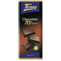 Tirma - Chocolate 70% Cacao dunkle Schokolade 75g produziert auf Gran Canaria