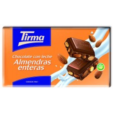 Tirma - Chocolate con Leche Almendras enteras Nussschokolade 150g produziert auf Gran Canaria
