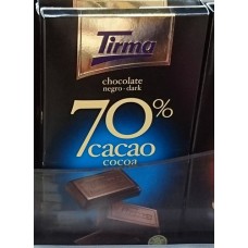 Tirma - Chocolate 70% Cacao dunkle Schokolade 210g produziert auf Gran Canaria