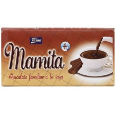 Tirma - Mamita Chocolate Familiar a la Taza Vollmilch-Trinkschokolade als Tafelschokolade 200g produziert auf Gran Canaria