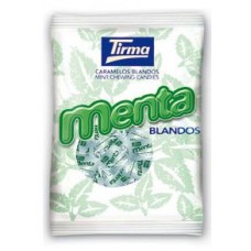 Tirma - Menta Caramelos Blandos Minz-Bonbons 210g Tüte produziert auf Gran Canaria