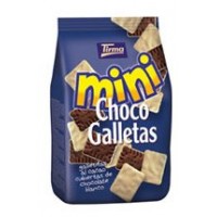 Tirma - Mini Choco Galletas blancas weisse Schokolade auf Kekse 125g produziert auf Gran Canaria