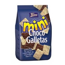 Tirma - Mini Choco Galletas blancas weisse Schokolade auf Kekse 125g produziert auf Gran Canaria