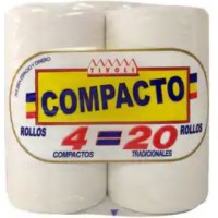 Tivoli - Compacto Papel Higienico Toilettenpapier 4=20 4 Rollen produziert auf Gran Canaria