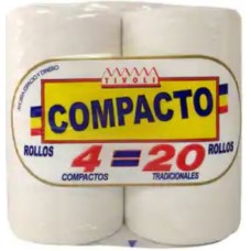 Tivoli - Compacto Papel Higienico Toilettenpapier 4=20 4 Rollen produziert auf Gran Canaria