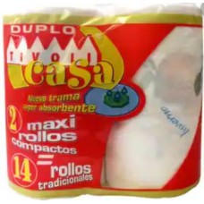 Tivoli - Casa maxi rollo compacto Rollo de Cocina 7=1 2 Küchenrollen produziert auf Gran Canaria