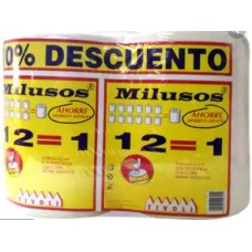 Tivoli - Milusos Rollo de Cocina 12=1 2 Stück Küchenrollen zweilagig groß produziert auf Gran Canaria