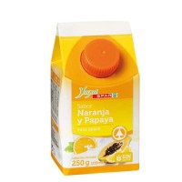 Yugui - Spar Yogur Joghurtdrink Naranja y Papaya Orange Papaya 250g Tetrapack produziert auf Teneriffa (Kühlware)