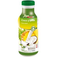 Yugui - Spar Yogur para beber Coco y Pina Joghurtdrink Kokos Ananas 700ml Flasche produziert auf Teneriffa (Kühlware)