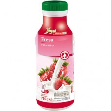 Yugui - Spar Yogur bara beber Fresa Joghurtdrink Erdbeer 700ml Flasche produziert auf Teneriffa (Kühlware)
