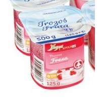 Yugui - Spar Yogur Trozos Fresa Erdbeer 125g Becher produziert auf Teneriffa (Kühlware)