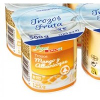 Yugui - Spar Yogur Trozos Mango y Albaricoque 125g Becher produziert auf Teneriffa (Kühlware)