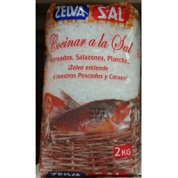 Zelva - Sal Cocinar al la Sal Salz grobe Körnung 2kg Tüte produziert auf Gran Canaria