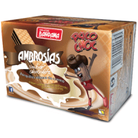Bandama - Ambrosias Snacks Sabor Chocolate Waffeln mit Schokoladencreme 500g produziert auf Gran Canaria