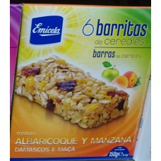 Emicela - 6 Barritas de cereales con Albaricoque y Manzana Müsliriegel 150g produziert auf Gran Canaria