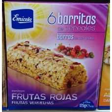 Emicela - 6 Barritas de cereales con Frutas Rojas Müsliriegel 125g produziert auf Gran Canaria
