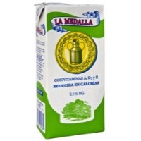 La Medalla - Leche Entera reducida de calorias H-Milch fettarm 0,1% 1l Tetrapack produziert auf Gran Canaria