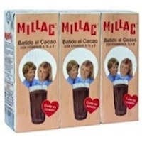Millac - Leche Batida al Cacao Schokomilch 3er-Pack 3x 200ml Tetrapack produziert auf Gran Canaria