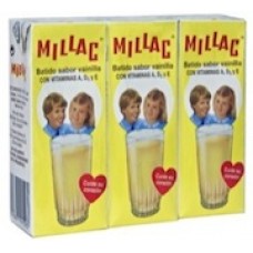 Millac - Leche Batida al Vanilla Vanillemilch 3er-Pack 3x 200ml Tetrapack produziert auf Gran Canaria
