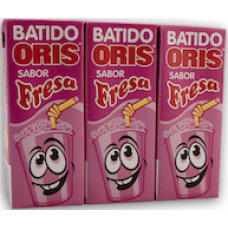 Oris - Leche Sabor Fresa Erdbeer-Milch 3x200ml Tetrapack produziert auf Teneriffa